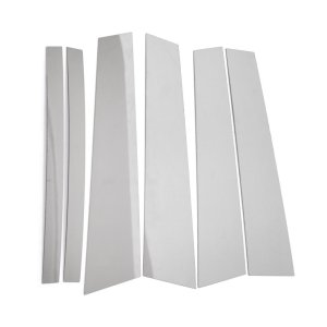 Mercedes GLC Class Pillar Trims - Omac - S.Steel - Gloss Silver - 2016